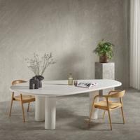 Eettafel Flow Organisch Off White 240cm - Giga Living - thumbnail