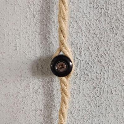 Porselein kabel houder wand rond (per 2 stuks) Porselein kabel houder wand rond (per 2 stuks)