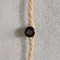 Porselein kabel houder wand rond (per 2 stuks)