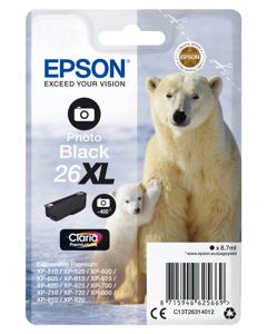 Epson Inktcartridge T2631, 26XL Origineel Foto zwart C13T26314012