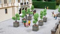 NOCH Sierbomen in bakken, mediterrane modelbouwbomen, 2 stuks, voor spoorbreedte H0