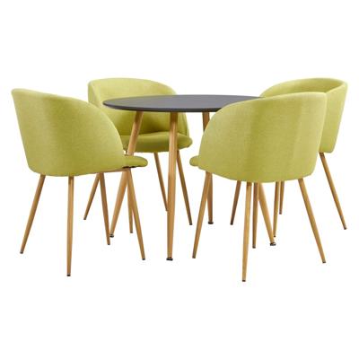 vidaXL 5-delige Eethoek stof groen vidaXL 5-delige Eethoek stof groen