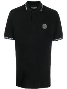 Plein Sport polo à imprimé tigre - Noir