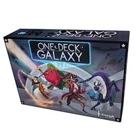 One Deck Galaxy - Asmadi Games, coöperatief kaartspel, een hele melkweg in één dek, 1-2 spelers, 30-60 min, leeftijden 14+