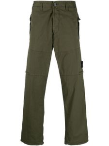 Stone Island pantalon droit à patch Compass - Vert