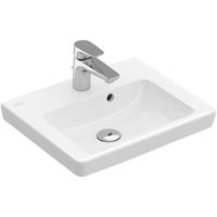 Villeroy & Boch Subway 2.0 meubelfontein 45x37cm met kraangat en overloop wit 7315F501