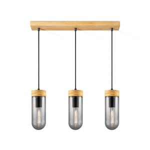 Home sweet home hanglamp Capri 3L klein - hout/glas