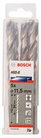 Bosch Accessoires Metaalboren HSS-G, Standard 11,5 x 94 x 142 mm 5st - 2608595080