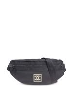 CHANEL Pre-Owned sac banane à patch logo (2002) - Noir - thumbnail