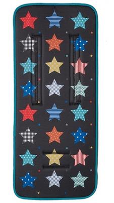 Gamberritos inlegkussen kinderwagen sterren 80 x 35 cm zwart Gamberritos inlegkussen kinderwagen sterren 80 x 35 cm zwart