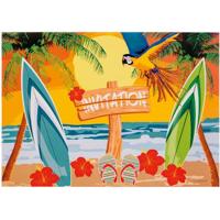 Uitnodigingskaartjes Beach 6 stuks