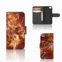 Apple iPhone 5C Bookcase Marmer Bruin