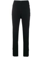 CHANEL Pre-Owned high waist tailored trousers - Noir