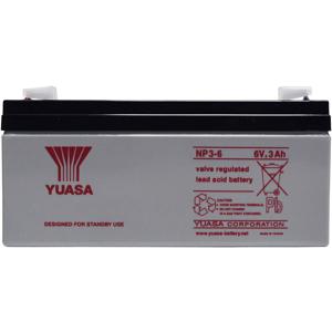 Yuasa NP3-6 NP3-6 Loodaccu 6 V 3 Ah Loodvlies (AGM) (b x h x d) 134 x 64 x 34 mm Kabelschoen 4.8 mm Onderhoudsvrij