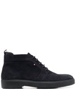 Tommy Hilfiger bottines en daim à lacets - Bleu - thumbnail