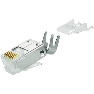 Telegärtner Telegärtner RJ45-stekker J00026A0165 Stekker, recht Aantal polen: 8 Zilver 1 stuk(s)