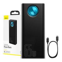 Baseus Amblight Digital Display Quick Charge Power Bank 30000mAh/65W - 4xUSB, USB-C - Zwart - thumbnail