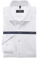 OLYMP SIGNATURE Tailored Fit Jersey shirt wit, Effen - thumbnail