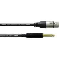 Cordial CCM 7,5 FP XLR Verbindingskabel [1x XLR-bus - 1x Jackplug male 6,3 mm] 7.50 m Zwart - thumbnail