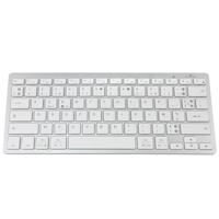 Bluestork - Draadloos Bluetooth-toetsenbord voor pc, compatibel met Windows 11,10, 8 en Mac OS - Mini toetsenbord PC/Mac Frans AZERTY, compact, ultradun, licht, stil - nieuw 2024 (wit)