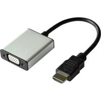 Value 12.99.3119 HDMI-kabel HDMI / VGA Adapterkabel HDMI-A-stekker, VGA-bus 15-polig 0.15 m Zwart - thumbnail