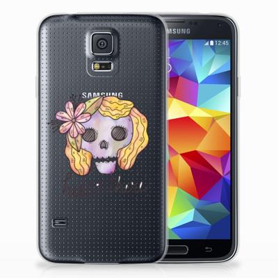 Silicone Back Case Samsung Galaxy S5 Boho Skull Silicone Back Case Samsung Galaxy S5 Boho Skull