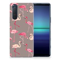 Sony Xperia 5II TPU Hoesje Flamingo - thumbnail