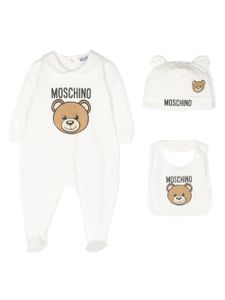 Moschino Kids pyjama à imprimé Teddy Bear - Blanc