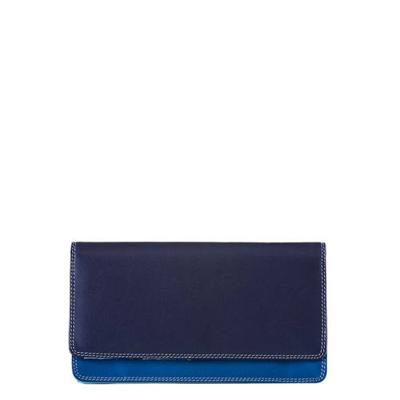 Mywalit leren portemonnee Medium Purse donkerblauw/blauw