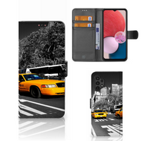 Samsung Galaxy A13 (4G) Flip Cover New York Taxi - thumbnail