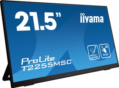 Iiyama ProLite Touchscreen monitor Energielabel: D (A - G) 54.6 cm (21.5 inch) 1920 x 1080 Pixel 16:9 5 ms HDMI, DisplayPort, USB IPS LED