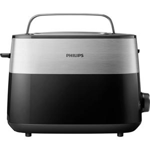 Philips Home HD2516/90 Daily Broodrooster RVS, Zwart