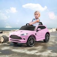 Aston Martin DBX 12V Elektrische Kinderauto met 2,4G Afstandsbediening Modern Voertuig met LED-Verlichting en Muziek Afsluitbare Deuren