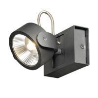 SLV Richtbare spot Kalu Led 13cm - 17w - 3000K zwart 1000127 - thumbnail