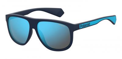 Polaroid zonnebril 2080/S FLL/5x heren blauw