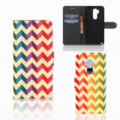 LG G7 Thinq Telefoon Hoesje Zigzag Multi Color LG G7 Thinq Telefoon Hoesje Zigzag Multi Color