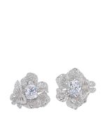 Anabela Chan boucles d'oreilles Peony en or blanc 18ct - Argent