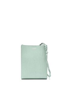 Jil Sander small Tangle leather crossbody bag - Vert