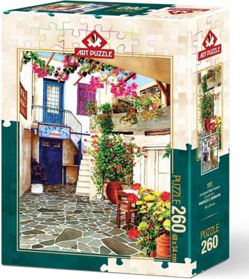Courtyard With Flowers Puzzel 260 XXL Stukjes