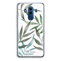 Tropical watercolor leaves: Huawei Mate 10 Pro Transparant Hoesje - thumbnail