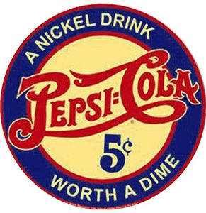 Pepsi-Cola Metalen Bord 60 cm