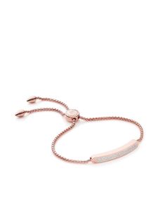 Monica Vinader bracelet fin Baja en or rose 18ct