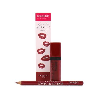 Bourjois Ooh La Velvet Lipstick & Lipliner - 08 Grand Cru Bourjois Ooh La Velvet Lipstick & Lipliner - 08 Grand Cru