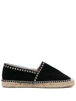 ISABEL MARANT espadrilles en daim à détails d'œillets - Noir - thumbnail