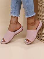 Summer Casual Plain Slide Sandals