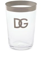 Dolce & Gabbana set de deux verres à logo imprimé - Blanc