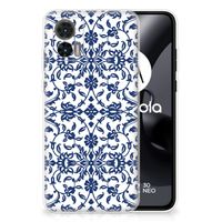 Motorola Edge 30 Neo TPU Case Flower Blue - thumbnail