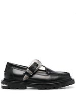 Toga Pulla buckle-fastening leather loafers - Noir