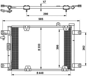 Condensor, airconditioning 35768