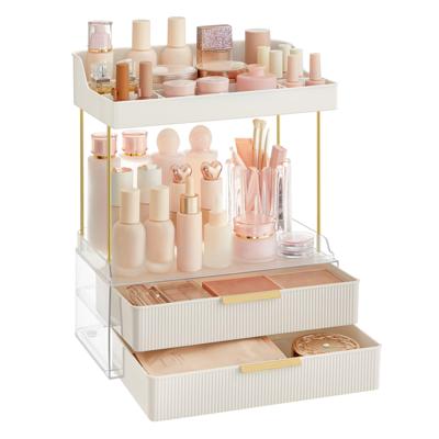 Make-up organizer met meerdere lagen, Wolkenwit